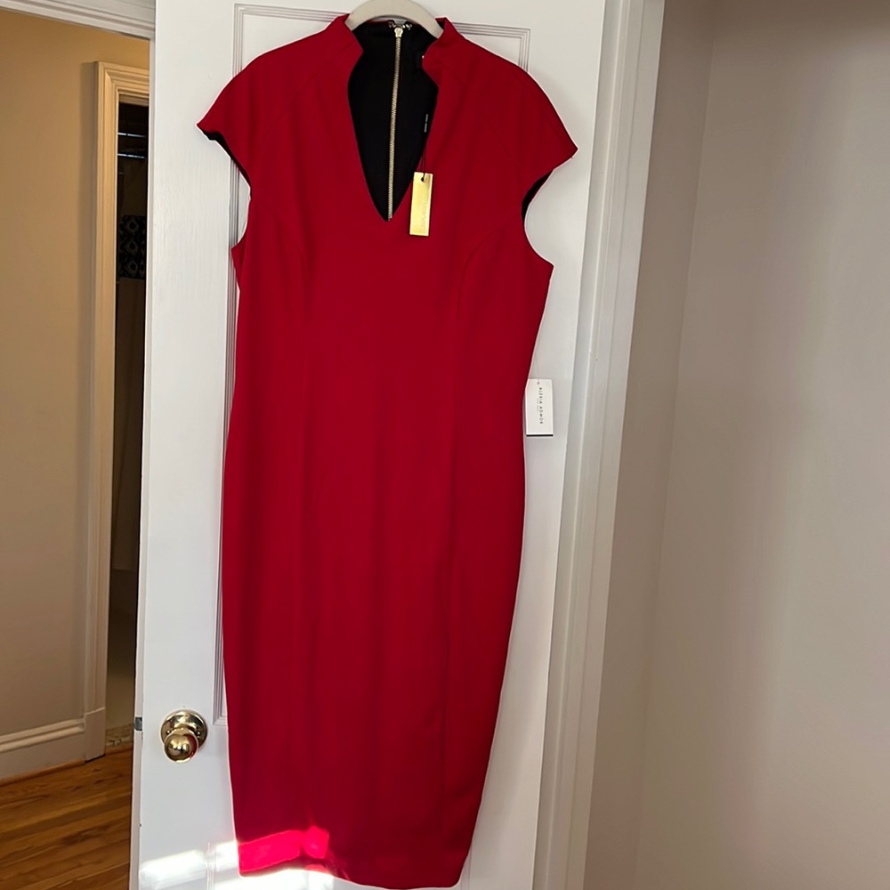 New with tags, Red Katrina Military Midi dress by Alexia Admor, size XL